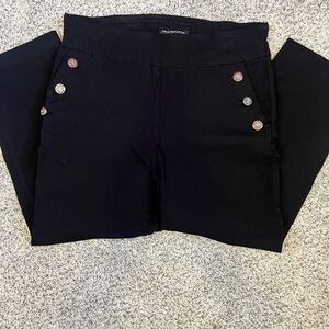 Counterparts Women's High Rise Pants with Button Detail